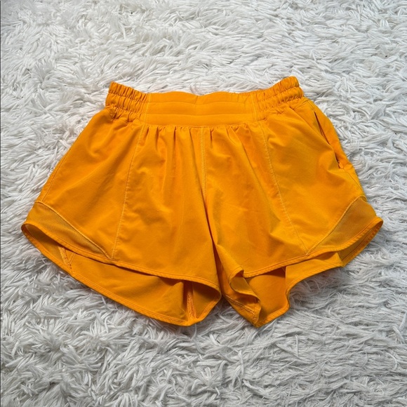 Lululemon Hotty Hot Short II *Long 4" Highlight Orange - Picture 1 of 6